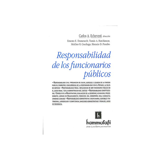 Responsabilidad de los funcionarios públicos